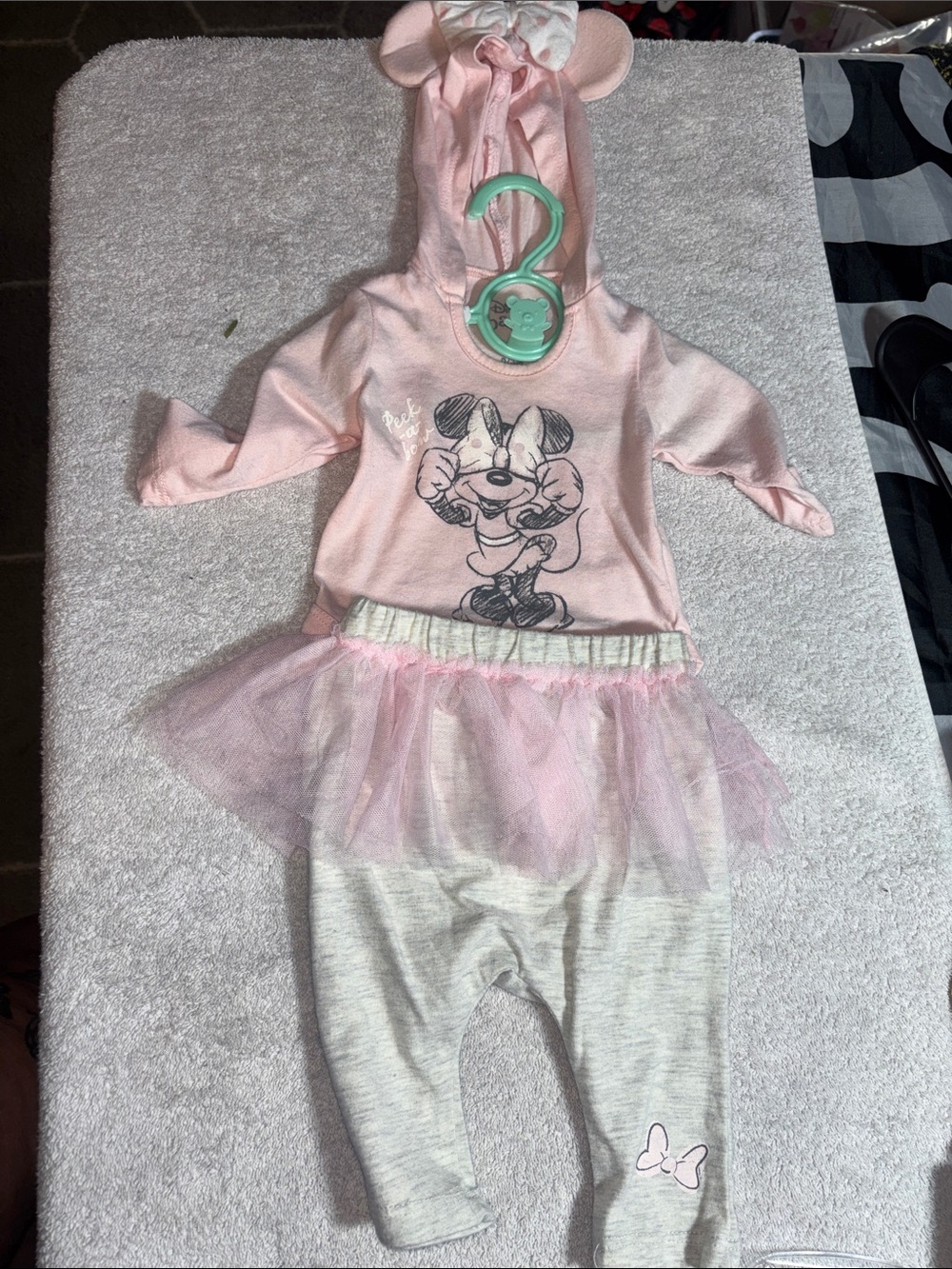 Disney Pink Minnie Mouse Hoodie Tutu Matching Set